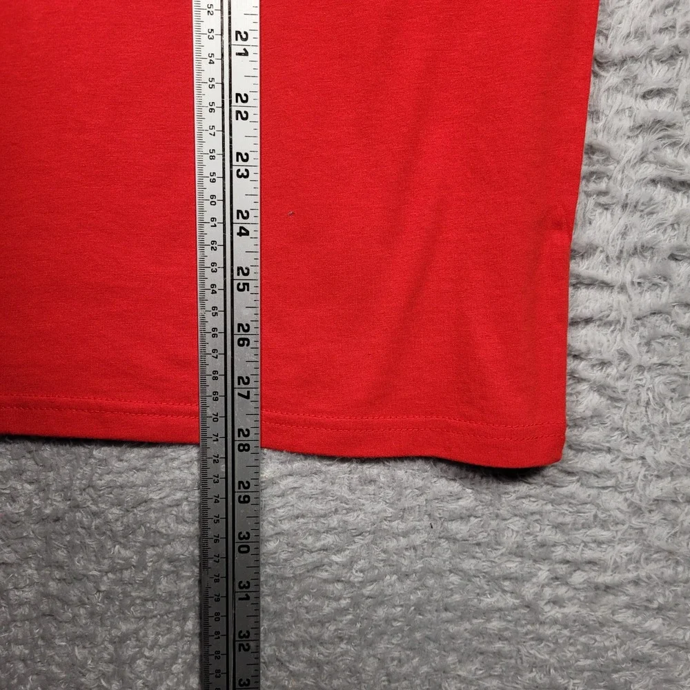 Peanuts Snoopy USA Graphic‎ Shirt Mens Medium Red Cotton Blend Patriotic